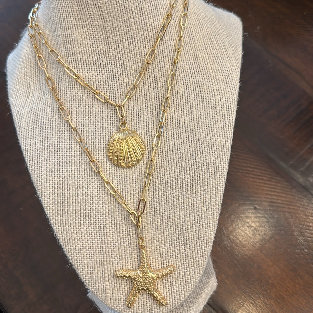 Shell and Starfish Necklace